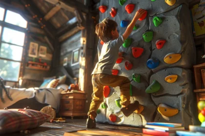 Eine Kletterwand im Kinderzimmer einrichten - Gute oder schlechte Idee?