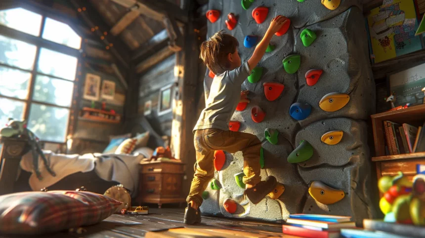Eine Kletterwand im Kinderzimmer einrichten - Gute oder schlechte Idee?