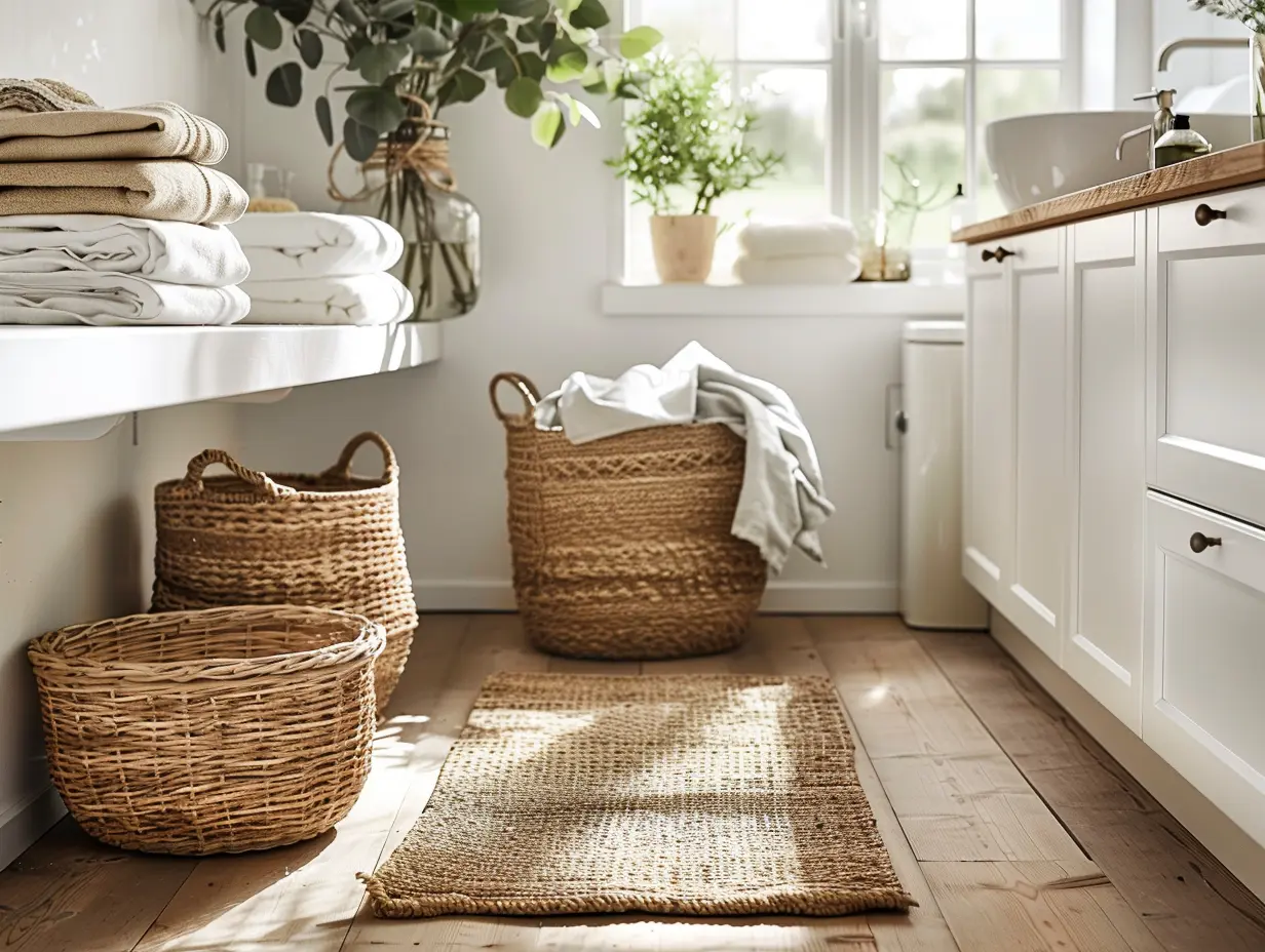 Wäschekorb aus Rattan: Stilvoll Richtung Waschmaschine!